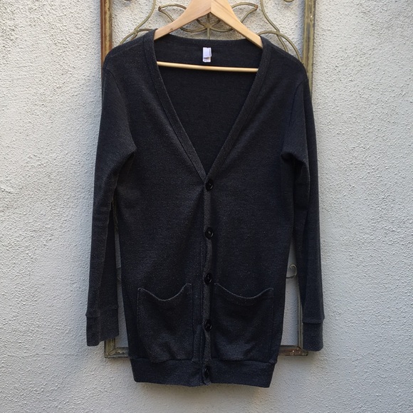 American Apparel Unisex Grandfather Cardigan - Picture 2 of 7